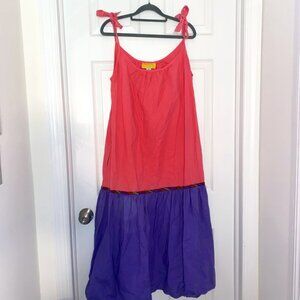 Flamoyàn Maxi Dress Pink Purple Barbie Color Block